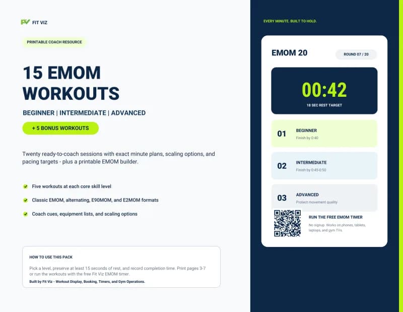 Get 20 Ready-to-Use EMOM Workouts - free download preview