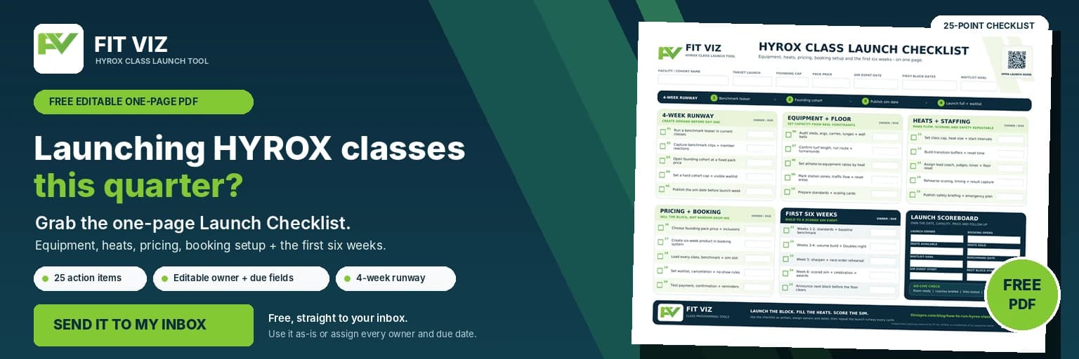 HYROX Class Launch Checklist - free download preview