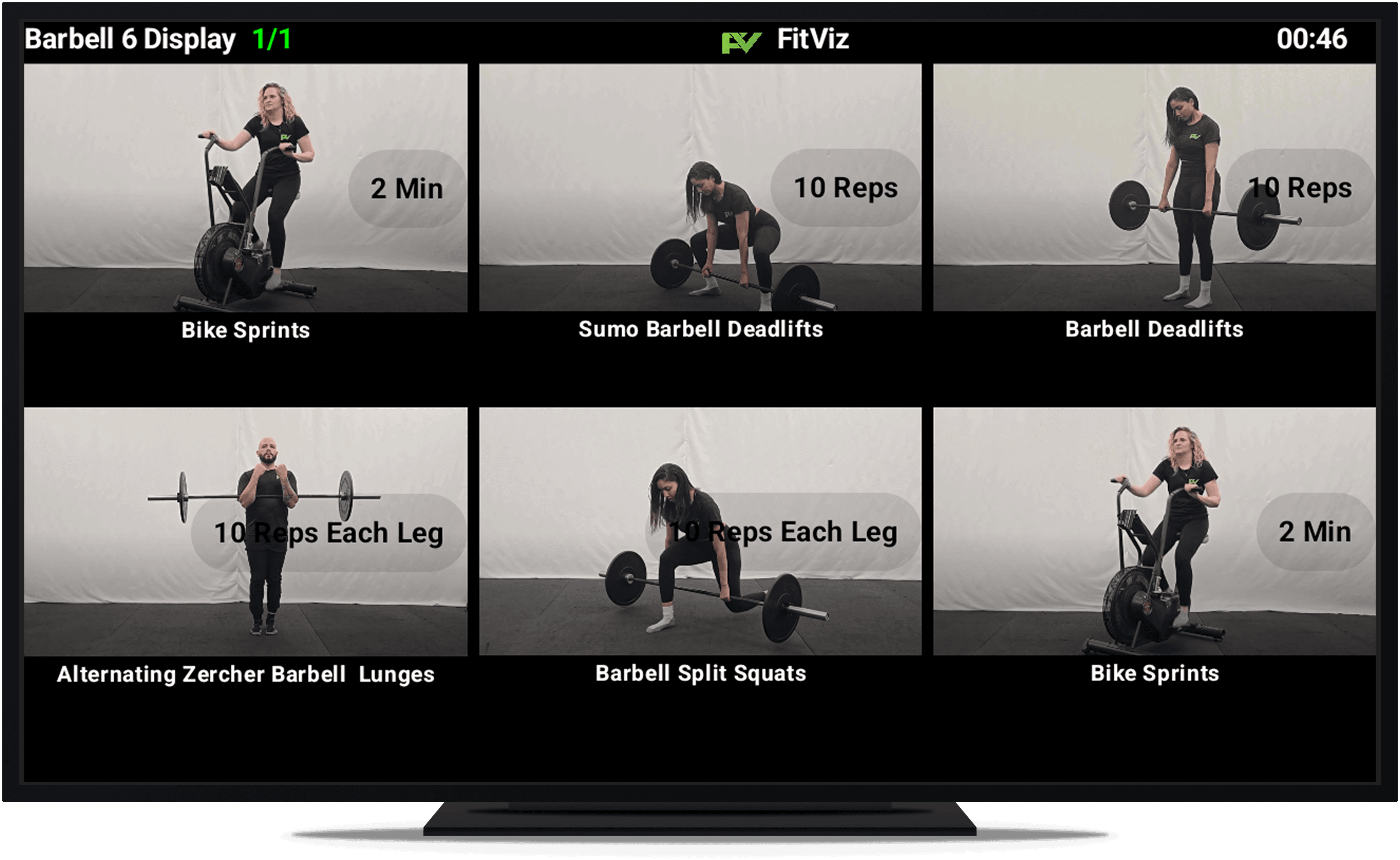 Digital Workout TV Display System