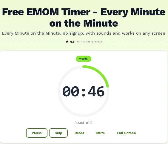 15 EMOM Workouts by Skill Level (With a Free Timer Preset for Every One)