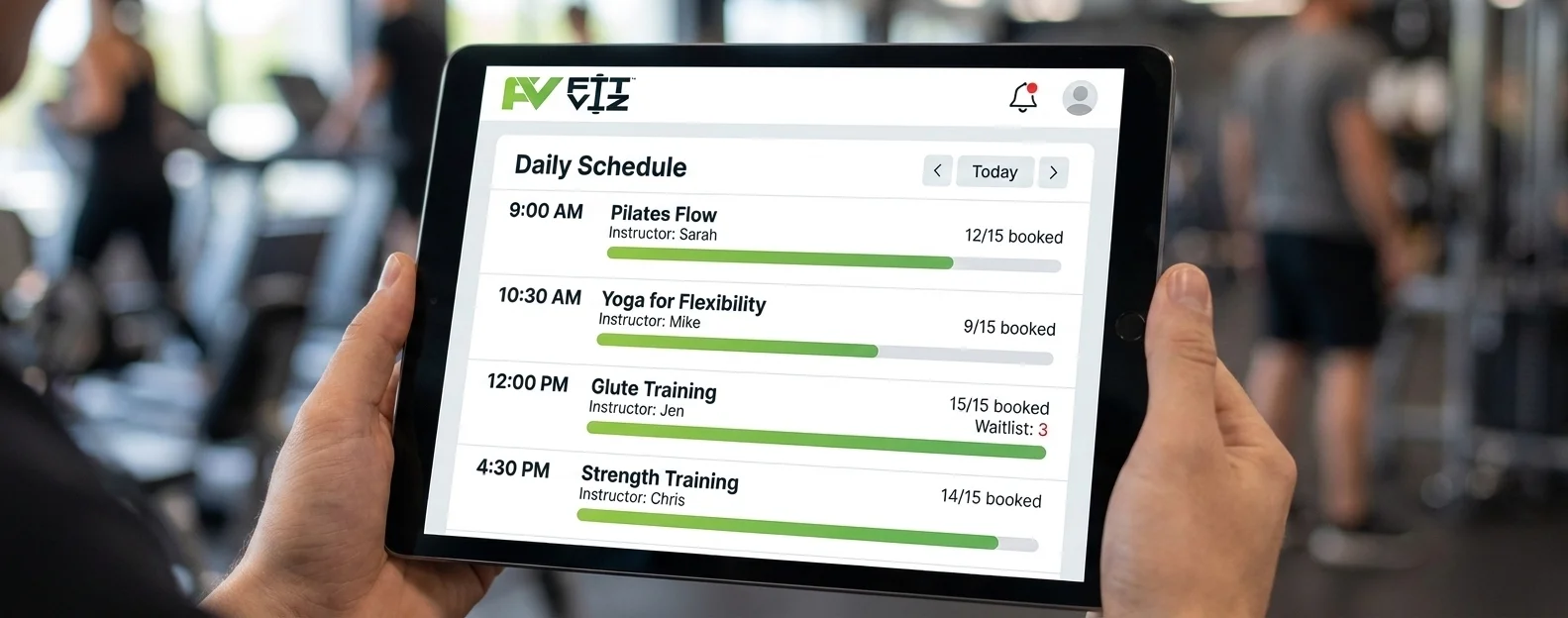 FitViz: Fitness Scheduling Software