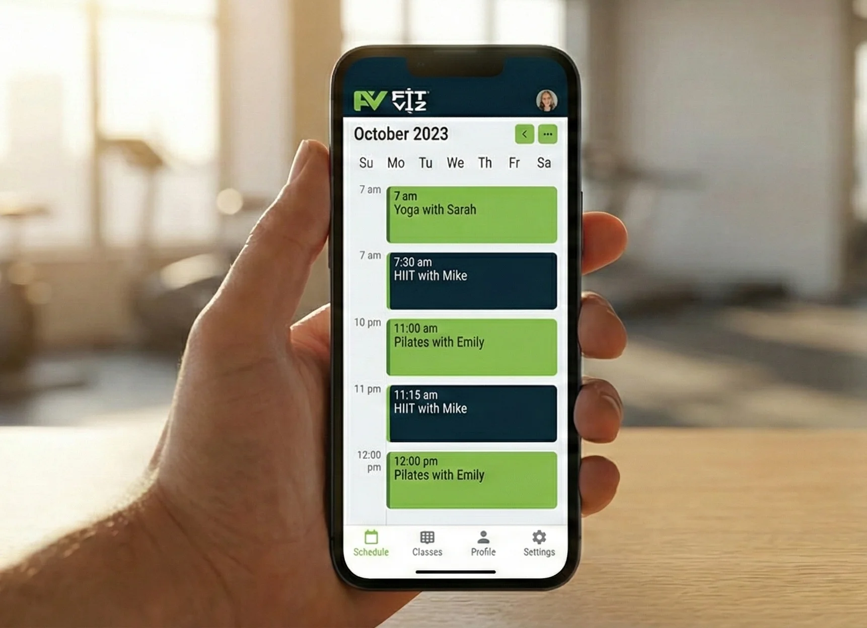 Fit Viz: Fitness scheduling software