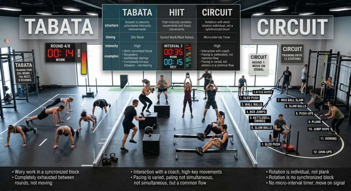 Tabata vs HIIT vs Circuit Training: The Differences, and Which One to Use