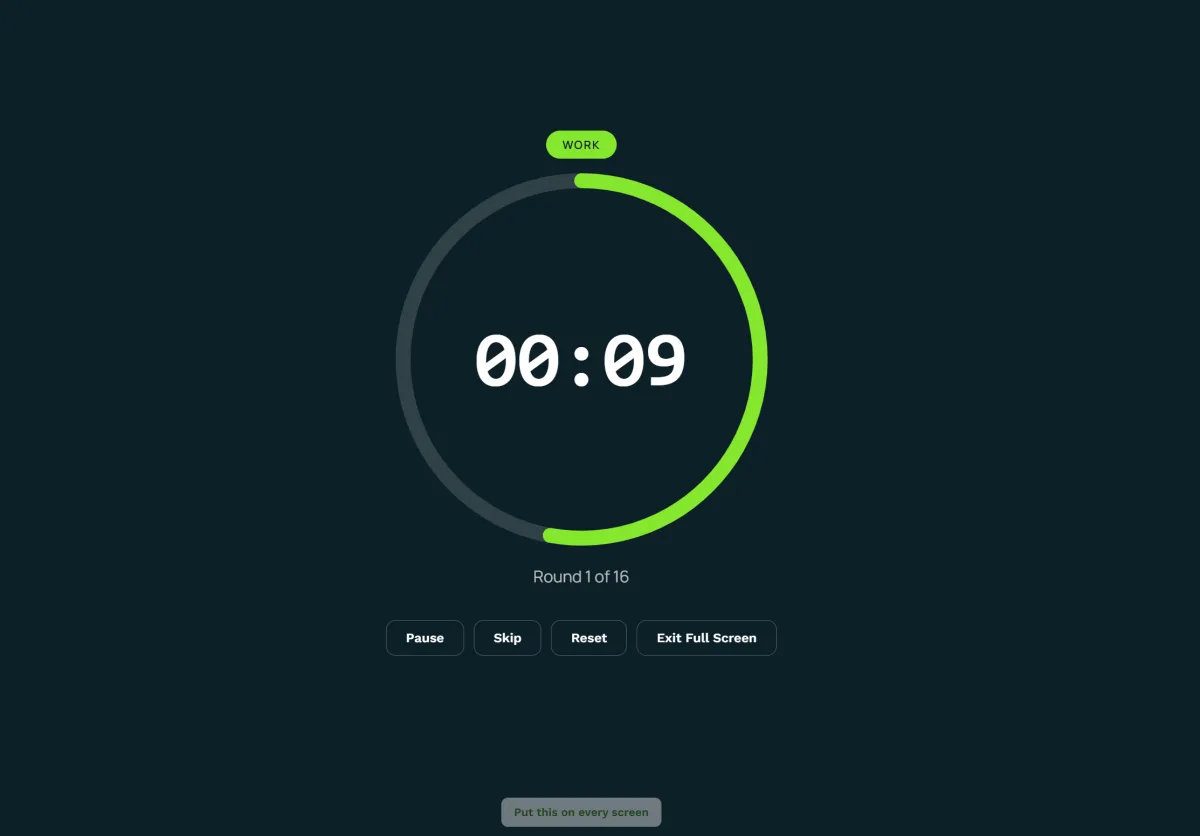 Free Screen Timers